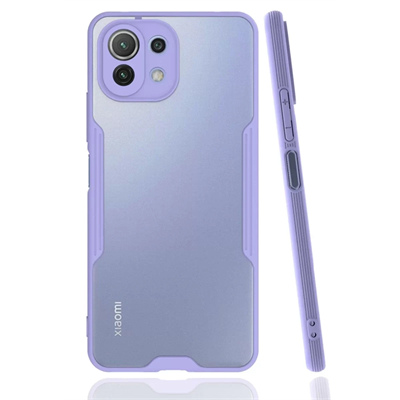 Xiaomi Mİ 11 Lite Kılıf Platin Silikon - Lila