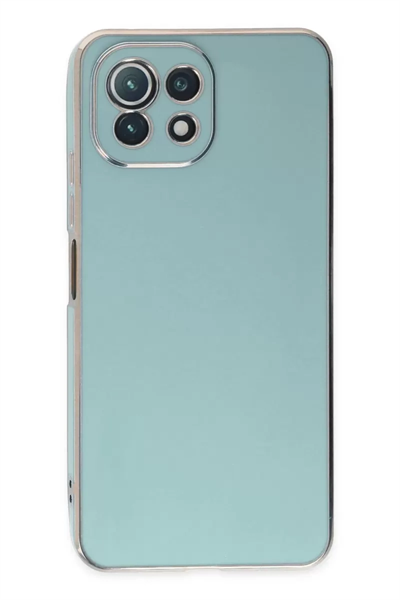 Xiaomi Mİ 11 Lite Kılıf Volet Silikon - Açık Yeşil