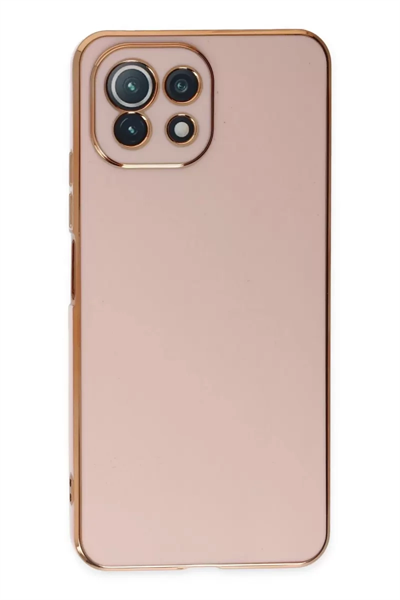 Xiaomi Mİ 11 Lite Kılıf Volet Silikon - Pembe