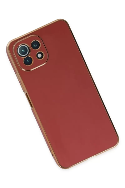 Xiaomi Mİ 11 Lite Kılıf Volet Silikon - Kırmızı