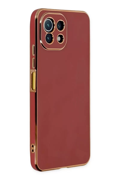 Xiaomi Mİ 11 Lite Kılıf Volet Silikon - Kırmızı