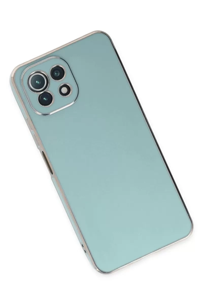 Xiaomi Mİ 11 Lite Kılıf Volet Silikon - Açık Yeşil