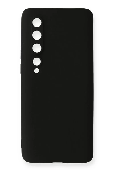 Xiaomi Mi 10 Kılıf First Silikon - Siyah