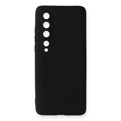 Xiaomi Mi 10 Kılıf First Silikon - Siyah