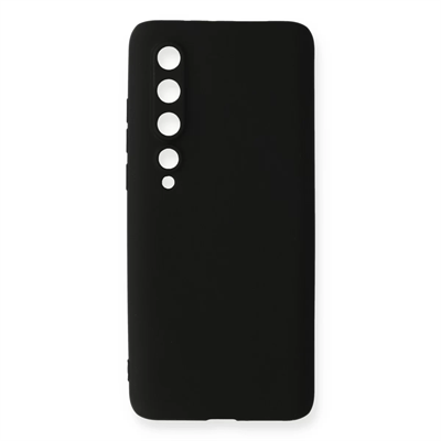 Xiaomi Mi 10 Kılıf First Silikon - Siyah