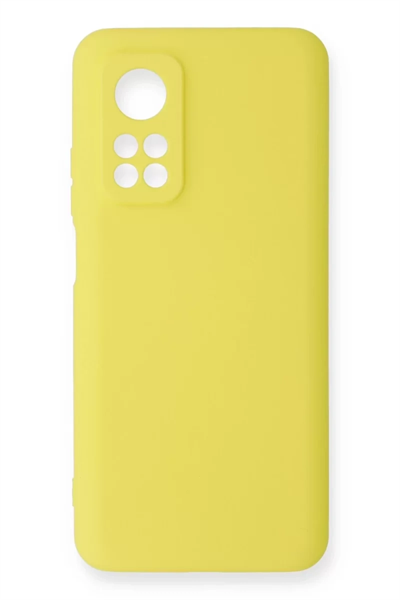 Xiaomi Mi 10T Kılıf Nano içi Kadife Silikon - Sarı