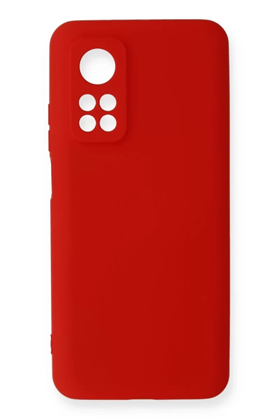 Xiaomi Mi 10T Kılıf Nano içi Kadife Silikon - Kırmızı