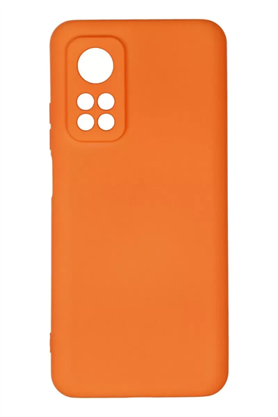Xiaomi Mi 10T Kılıf Nano içi Kadife Silikon - Turuncu