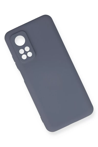 Xiaomi Mi 10T Kılıf Nano içi Kadife Silikon - Gri
