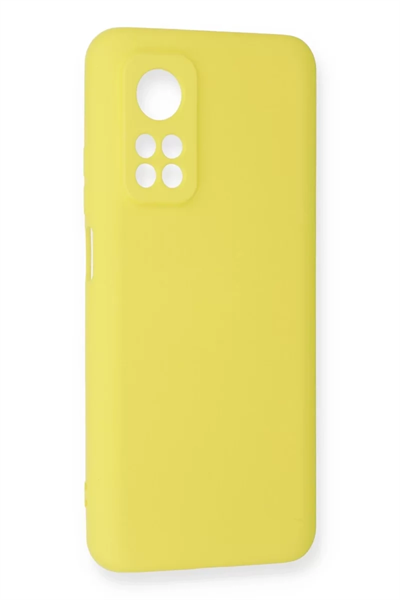 Xiaomi Mi 10T Kılıf Nano içi Kadife Silikon - Sarı
