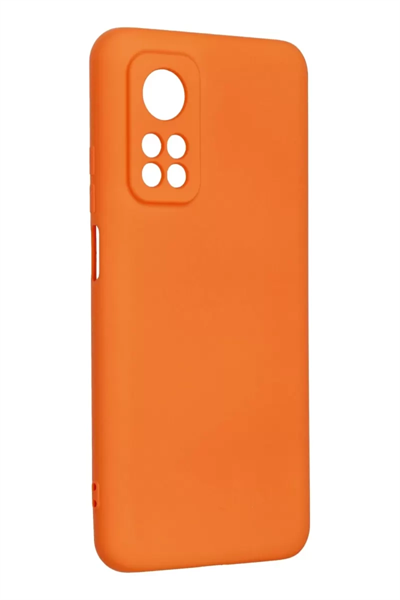Xiaomi Mi 10T Kılıf Nano içi Kadife Silikon - Turuncu