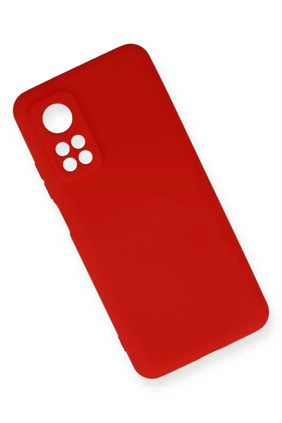 Xiaomi Mi 10T Kılıf Nano içi Kadife Silikon - Kırmızı