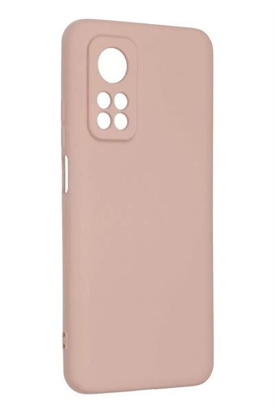 Xiaomi Mi 10T Kılıf Nano içi Kadife Silikon - Pudra