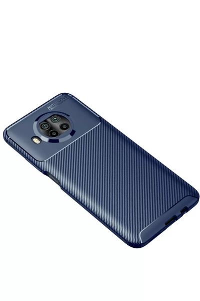 Xiaomi Mi 10T Lite Kılıf Auto Focus Karbon Kapak - Lacivert