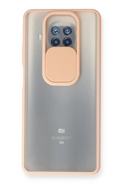 Xiaomi Mi 10T Lite Kılıf Palm Buzlu Kamera Sürgülü Silikon - Pembe