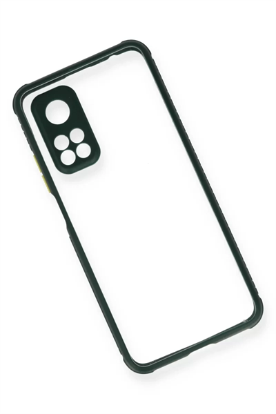 Xiaomi Mi 10T Pro Kılıf Miami Şeffaf Silikon - Koyu Yeşil