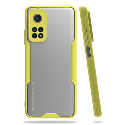 Xiaomi Mi 10T Pro Kılıf Platin Silikon - Sarı