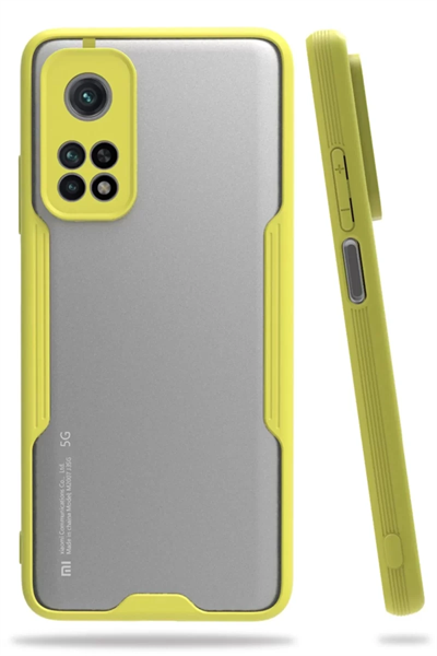 Xiaomi Mi 10T Pro Kılıf Platin Silikon - Sarı