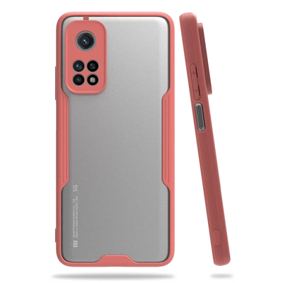 Xiaomi Mi 10T Pro Kılıf Platin Silikon - Pembe