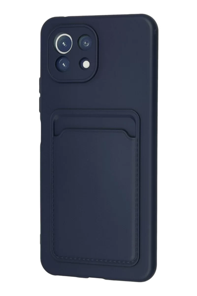Xiaomi Mi 11 Kılıf Kelvin Kartvizitli Silikon - Lacivert