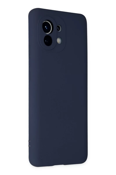 Xiaomi Mi 11 Kılıf Nano içi Kadife Silikon - Lacivert