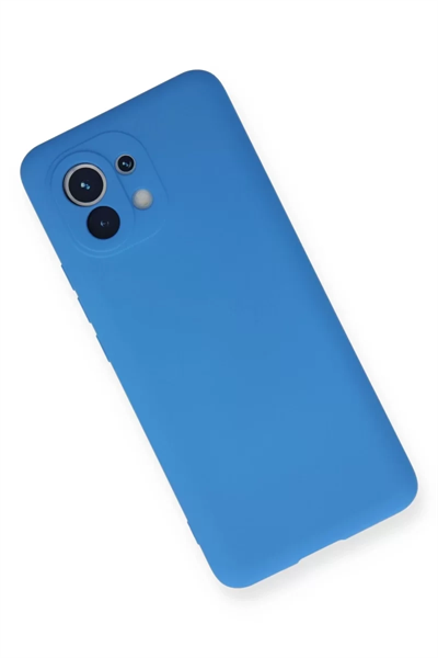 Xiaomi Mi 11 Kılıf Nano içi Kadife Silikon - Mavi