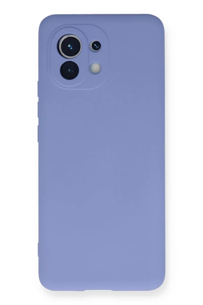 Xiaomi Mi 11 Kılıf Nano içi Kadife Silikon - Lila