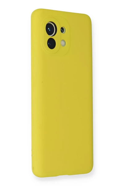 Xiaomi Mi 11 Kılıf Nano içi Kadife Silikon - Sarı