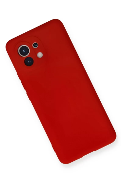 Xiaomi Mi 11 Kılıf Nano içi Kadife Silikon - Kırmızı