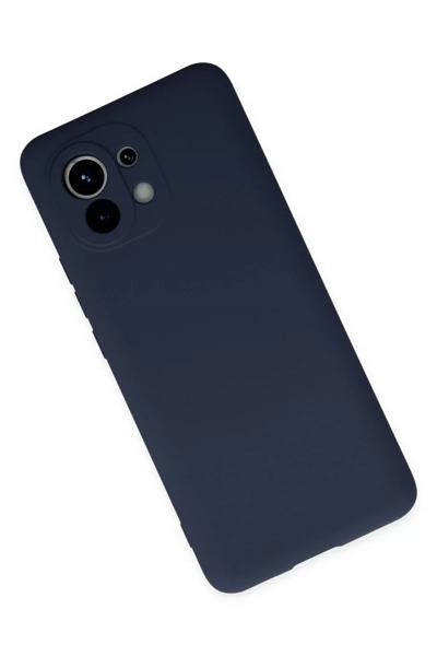 Xiaomi Mi 11 Kılıf Nano içi Kadife Silikon - Lacivert