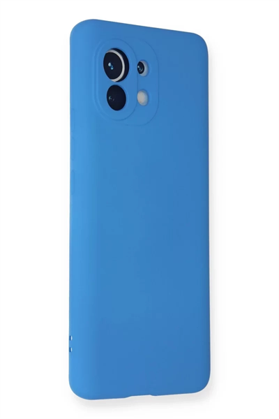 Xiaomi Mi 11 Kılıf Nano içi Kadife Silikon - Mavi