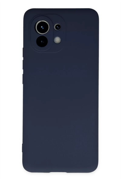 Xiaomi Mi 11 Kılıf Nano içi Kadife Silikon - Lacivert