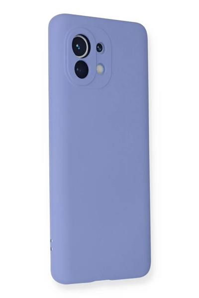 Xiaomi Mi 11 Kılıf Nano içi Kadife Silikon - Lila