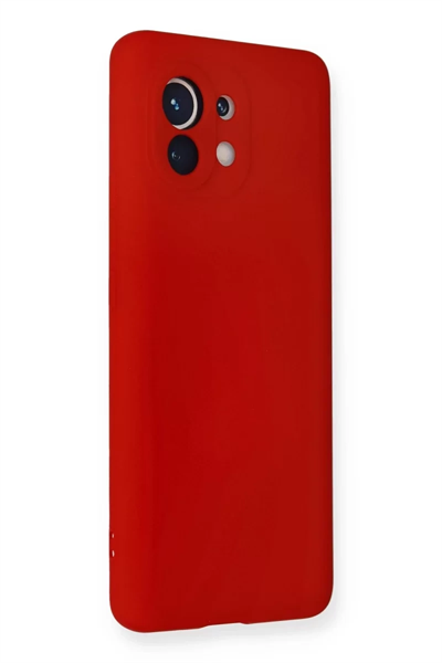 Xiaomi Mi 11 Kılıf Nano içi Kadife Silikon - Kırmızı