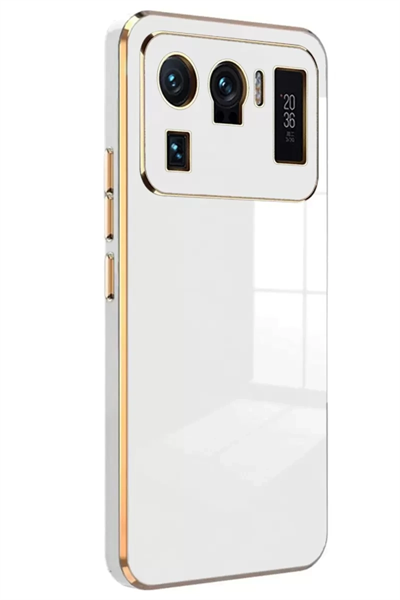 Xiaomi Mi 11 Ultra Kılıf Volet Silikon - Beyaz