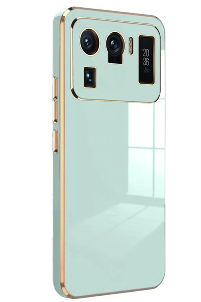 Xiaomi Mi 11 Ultra Kılıf Volet Silikon - Açık Yeşil