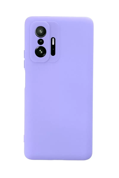Xiaomi Mi 11T Pro Kılıf Nano içi Kadife Silikon - Lila