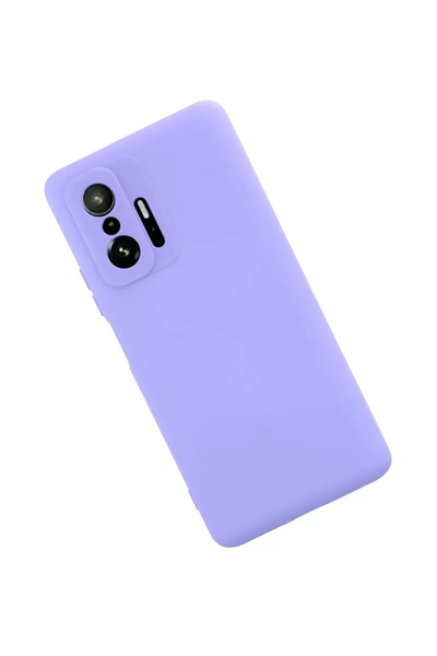 Xiaomi Mi 11T Pro Kılıf Nano içi Kadife Silikon - Lila