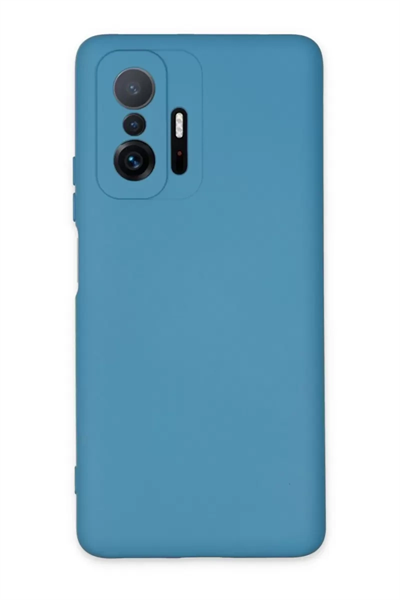 Xiaomi Mi 11T Pro Kılıf Nano içi Kadife Silikon - Mavi