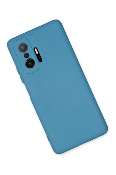Xiaomi Mi 11T Pro Kılıf Nano içi Kadife Silikon - Mavi