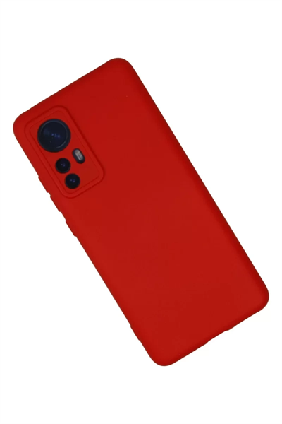 Xiaomi Mi 12 Kılıf Nano içi Kadife Silikon - Kırmızı