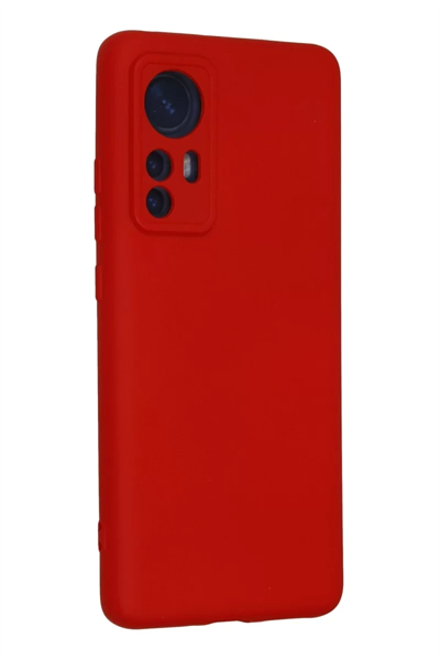 Xiaomi Mi 12 Kılıf Nano içi Kadife Silikon - Kırmızı