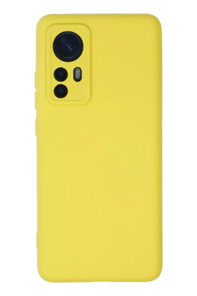 Xiaomi Mi 12 Kılıf Nano içi Kadife Silikon - Sarı