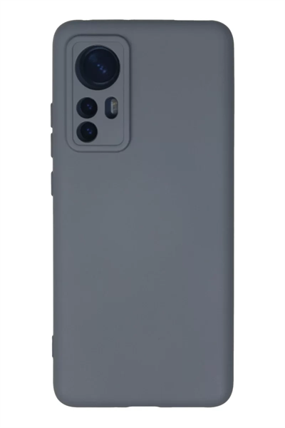 Xiaomi Mi 12 Kılıf Nano içi Kadife Silikon - Gri