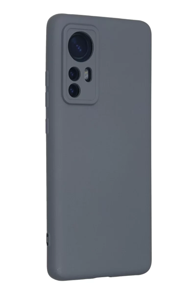 Xiaomi Mi 12 Kılıf Nano içi Kadife Silikon - Gri