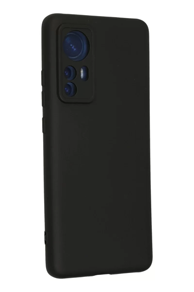 Xiaomi Mi 12 Kılıf Nano içi Kadife Silikon - Siyah