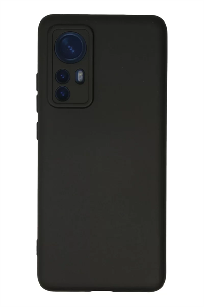 Xiaomi Mi 12 Kılıf Nano içi Kadife Silikon - Siyah