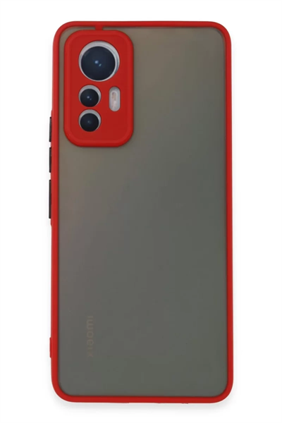 Xiaomi Mi 12 Lite Kılıf Montreal Silikon Kapak - Kırmızı