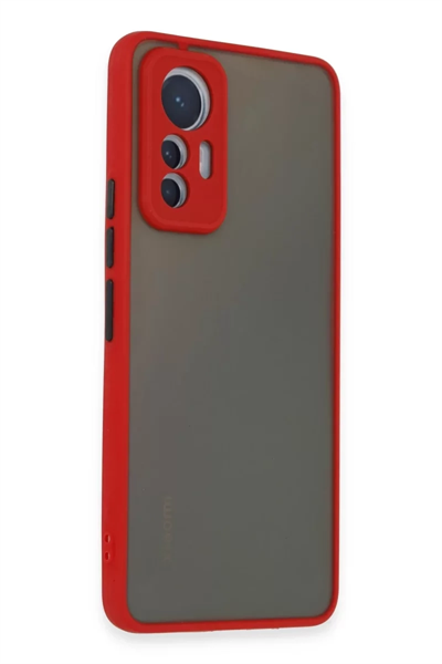Xiaomi Mi 12 Lite Kılıf Montreal Silikon Kapak - Kırmızı