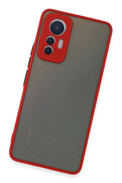 Xiaomi Mi 12 Lite Kılıf Montreal Silikon Kapak - Kırmızı